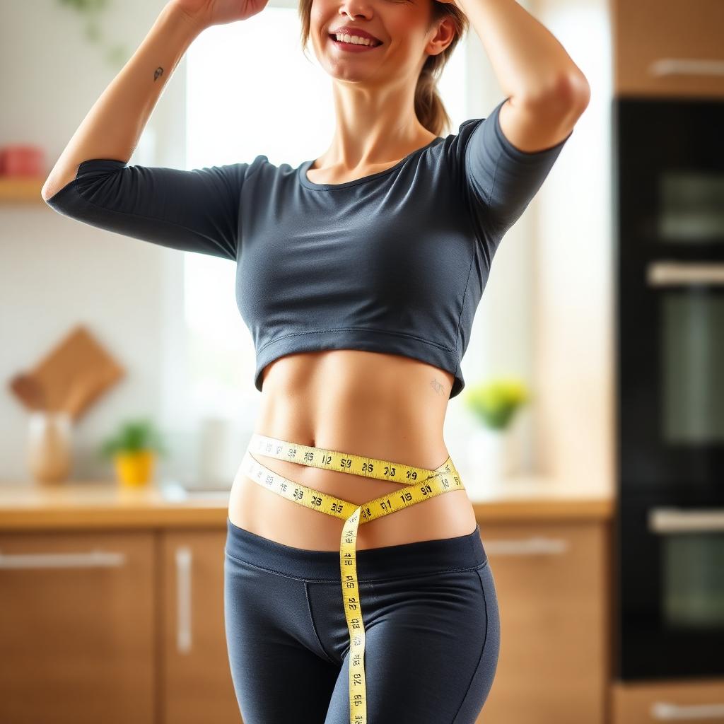 Customer showing weight loss results from LeanRise